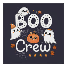 Boo Crew Schattige Halloween Ghosts en Pumpkin