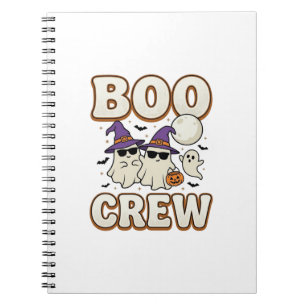 Boo Crew Spook Halloween Vintage Vector Design_1 Notitieboek