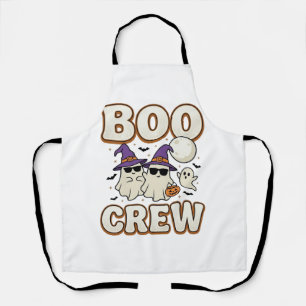 Boo Crew Spook Halloween Vintage Vector Design_1 Schort