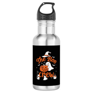 Boo Crew Spook Pompoen Witte Kat Heksenhoed Waterfles