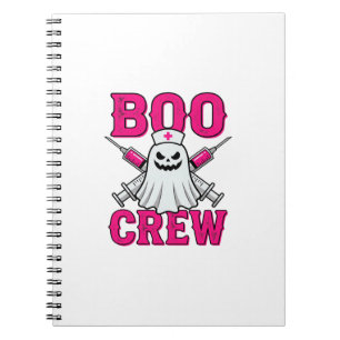 Boo Crew Verpleegster Geest Halloween Notitieboek