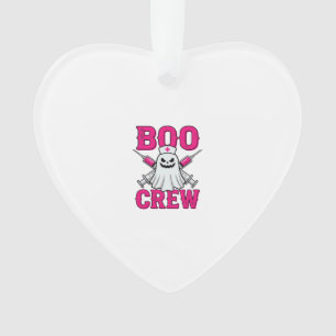 Boo Crew Verpleegster Geest Halloween Ornament