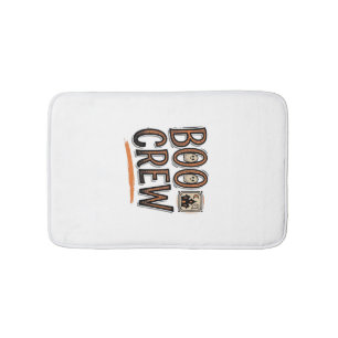 Boo Crew Vintage Halloween Gravure Shirt Ontwerp_ Badmat