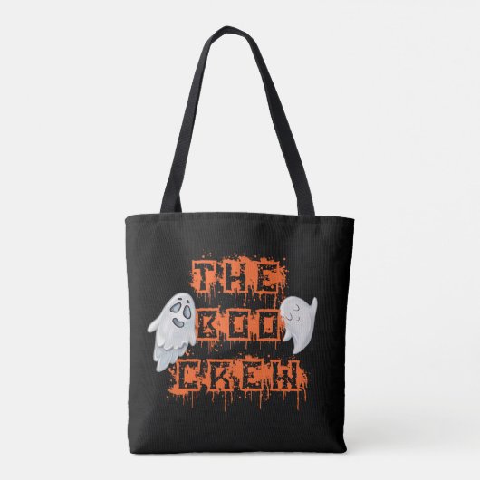 Boo Crew White Sheet Ghosts Grappige Halloween Tas (Achterkant)