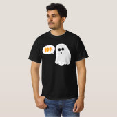 BOO! Cute Ghost Halloween T-Shirt (Voorkant volledig)