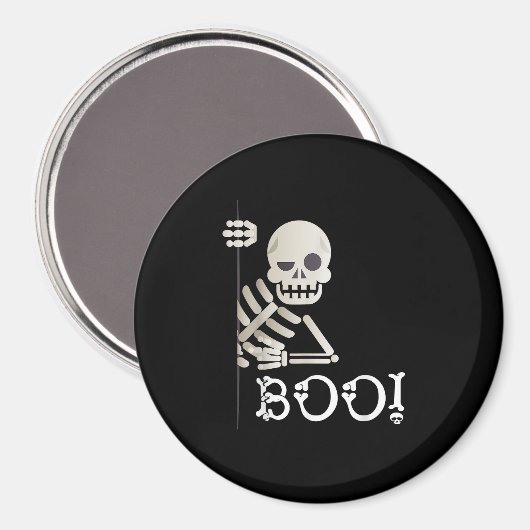 Boo. Cute Hiding Peekaboo Scary Kinder Halloween S Magneet (Voorkant / Achterkant)