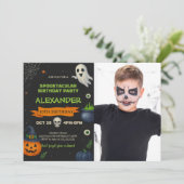 Boo Day Bash | Carte de fête éffrayante (Debout devant)