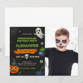 Boo Day Bash | Carte de fête éffrayante (Devant / Derrière)