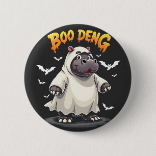 Boo Deng Geest Baby Dwergnijlpaard Moo Deng Hallow Ronde Button 5,7 Cm