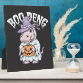 Boo deng Spooky Halloween Moo Deng Baby Hippo Fotoplaat (Zijkant)