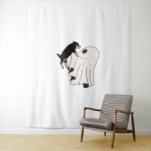 Boo Dog Halloween Dog Spooky Wandkleed (In situ)