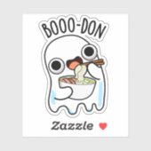 Boo-don Grappige Geest Udon Pun Sticker (Vel)
