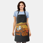Boo Dozer Geest Grappig Halloween Schort (Gedragen)