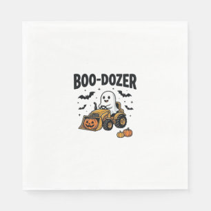 Boo-Dozer Halloween Geest Bulldozer Ontwerp_1 Servet