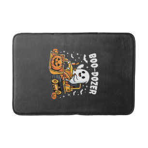Boo Dozer Halloween Ghost Bulldozer_1 Badmat