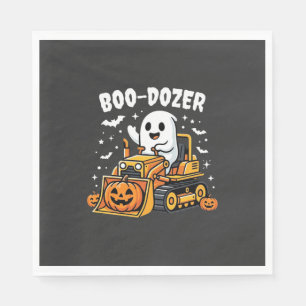 Boo Dozer Halloween Ghost Bulldozer_1 Servet