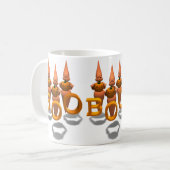 Boo. Drie Cute Ghosties Koffiemok (Voorkant links)