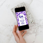 Boo Due Paarse pompoenvleermuis Halloween Baby sho Kaart