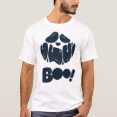 Boo Éffrayant visage Halloween pour hommes T-shirt (Devant)