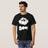 Boo Éffrayant visage Halloween pour hommes T-shirt (Devant entier)