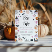 BOO est DEUX Halloween Invitation anniversaire