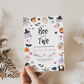 BOO est DEUX Halloween Invitation anniversaire
