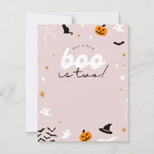 Boo est une invitation d'anniversaire pour deux en