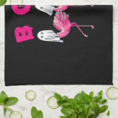 Boo Flamingo Halloween Flamingo Ghost Theedoek (Gevouwen)