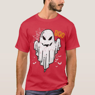 Boo Funny Boo Ghost Bats Trick or treat Halloween T-shirt