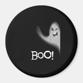 Boo Funny Hiding Peekabo Scary Halloween Magneet (Voorkant)