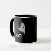 Boo Funny Hiding Peekabo Scary Halloween Mok (Voorkant links)