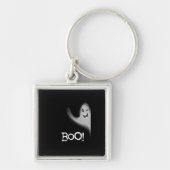 Boo Funny Hiding Peekabo Scary Halloween Sleutelhanger (Voorkant)