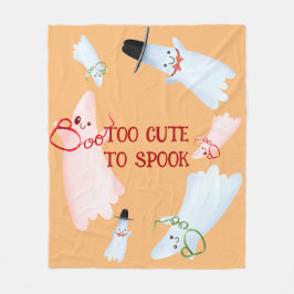 BOO Funny Schattige Little Ghost Halloween Baby Nu Fleece Deken