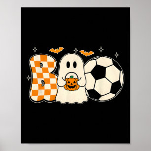Boo Geest die Voetbal Speelt Halloween Spelers Str Poster