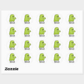 Boo-ger Funny Halloween Booger Ghost Pun Ronde Sticker (Vel)