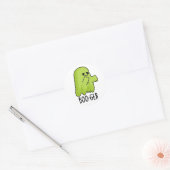 Boo-ger Funny Halloween Booger Ghost Pun Ronde Sticker (Envelop)