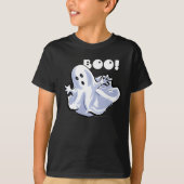 BOO! Ghost Dark T-Shirt (Voorkant)