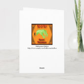 Boo Ghost Dracula Halloween Wenskaarten Kaart (Achterkant)