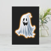 Boo Ghost Feestdagenkaart (Staand voorkant)