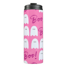 Boo Ghost Geïsoleerde Halloween 12 oz ThermalTumbl