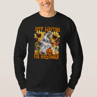 Boo Ghost Gnome Voor Mannen & Vrouwen Wachtend Op  T-shirt