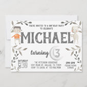 Boo Ghost Halloween Anniversaire Fête Invitation (Dos)