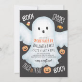 Boo Ghost Jack O'Lantern Spooktacular Halloween Kaart (Voorkant)