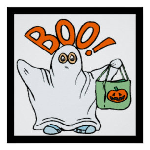 BOO! GHOST PERFECT POSTER