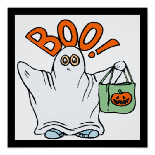 BOO! GHOST PERFECT POSTER (Voorkant)