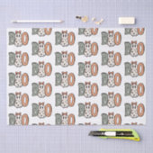 Boo Ghost Sinaasappel Groen Schattige Wit Hallowee Tissuepapier (Craft)