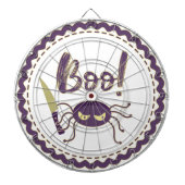 Boo grappig Halloween spin karakter mes hand Dartbord (Voorkant)