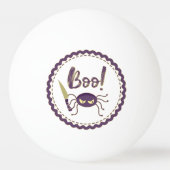 Boo grappig Halloween spin karakter mes hand Pingpongballen (Achterkant)
