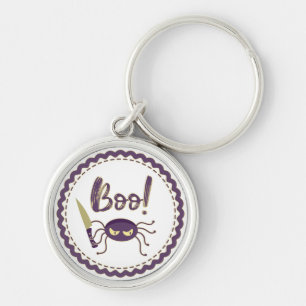 Boo grappig Halloween spin karakter mes hand Sleutelhanger