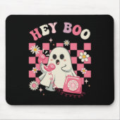 Boo Groovy Schattige Ghost Funny Halloween Vrouwen Muismat (Voorkant)